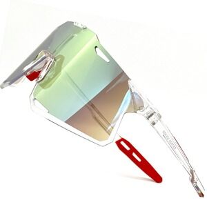 Sport Sunglasses Shield Mirrored Multi Color Lens Cycling Running Glasses Men‎